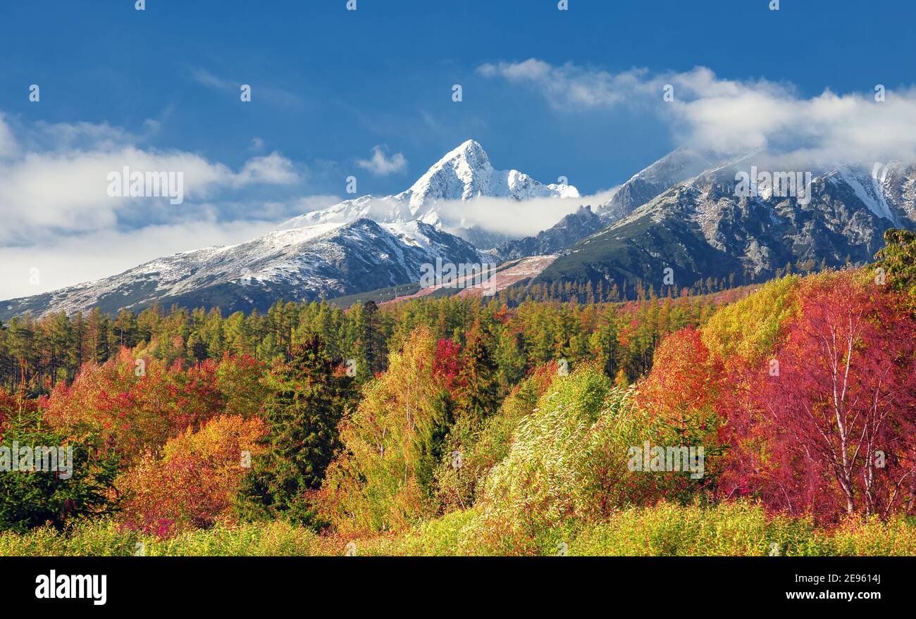 Slovakia moutain,Hight Tatras, europe travel, natura ,pure, autumn, Stock Photo