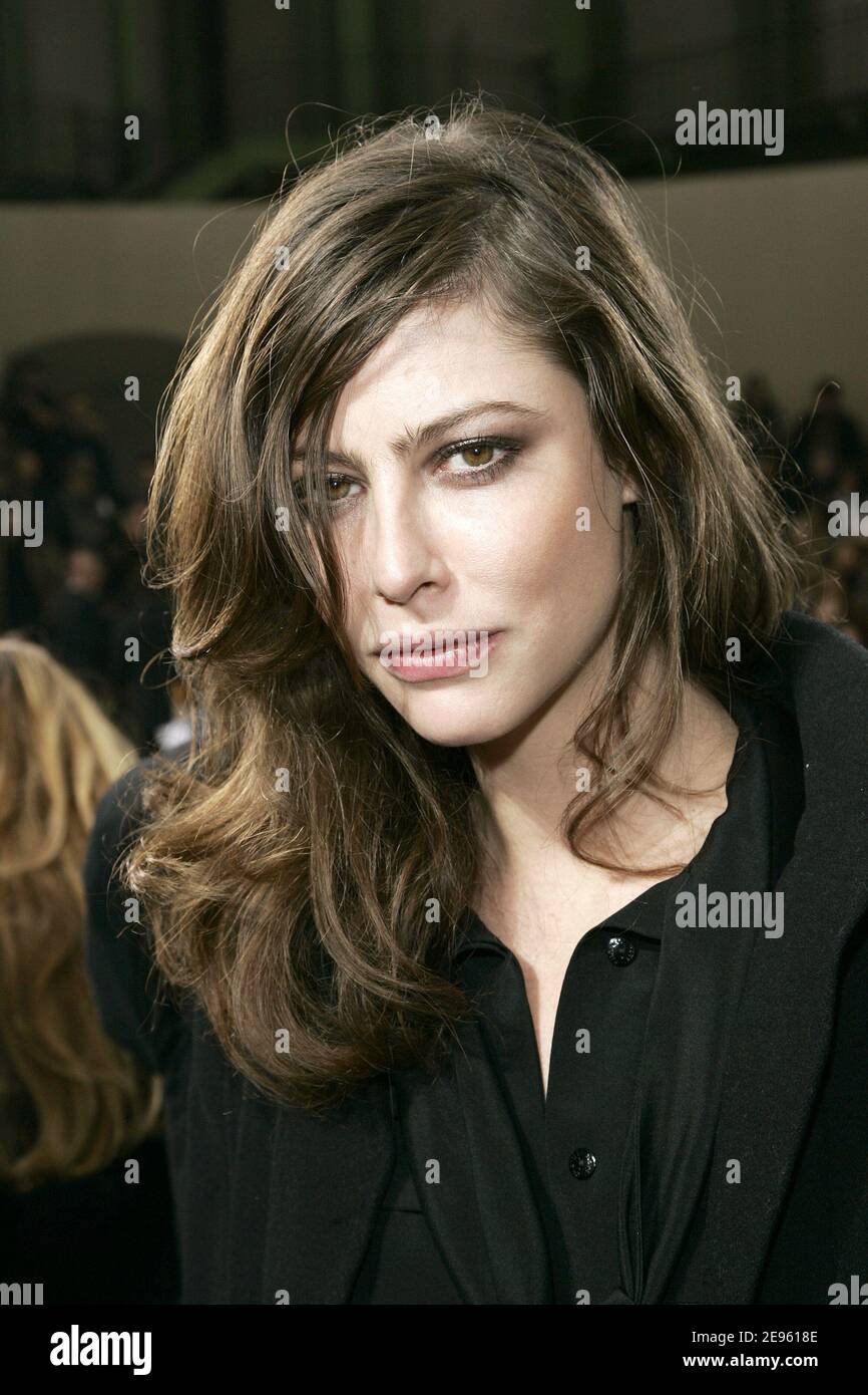 French actress Anna Mouglalis attends Chanel's Fall-Winter 2006-2007 Ready-to-Wear fashion show designed by German creator Karl Lagerfeld in Paris, France, on March 2, 2006. photo by Orban-Taamallah-Zabulon/ABACAPRESS.COM Stock Photo