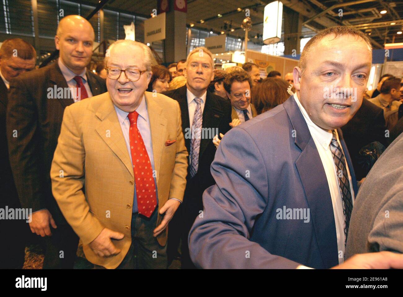 Front National party leader, Jean-Marie Le Pen visits the International Agriculture Fair in Paris, France, on March 3, 2006. Photo by Edouard Bernaux/ABACAPRESS.COM Stock Photo