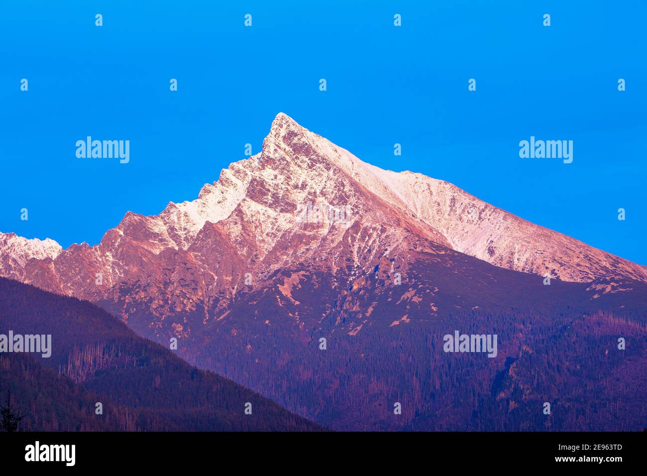 Amazing mountain landscape Krivan peak (2494m) symbol of Slovakia in ...