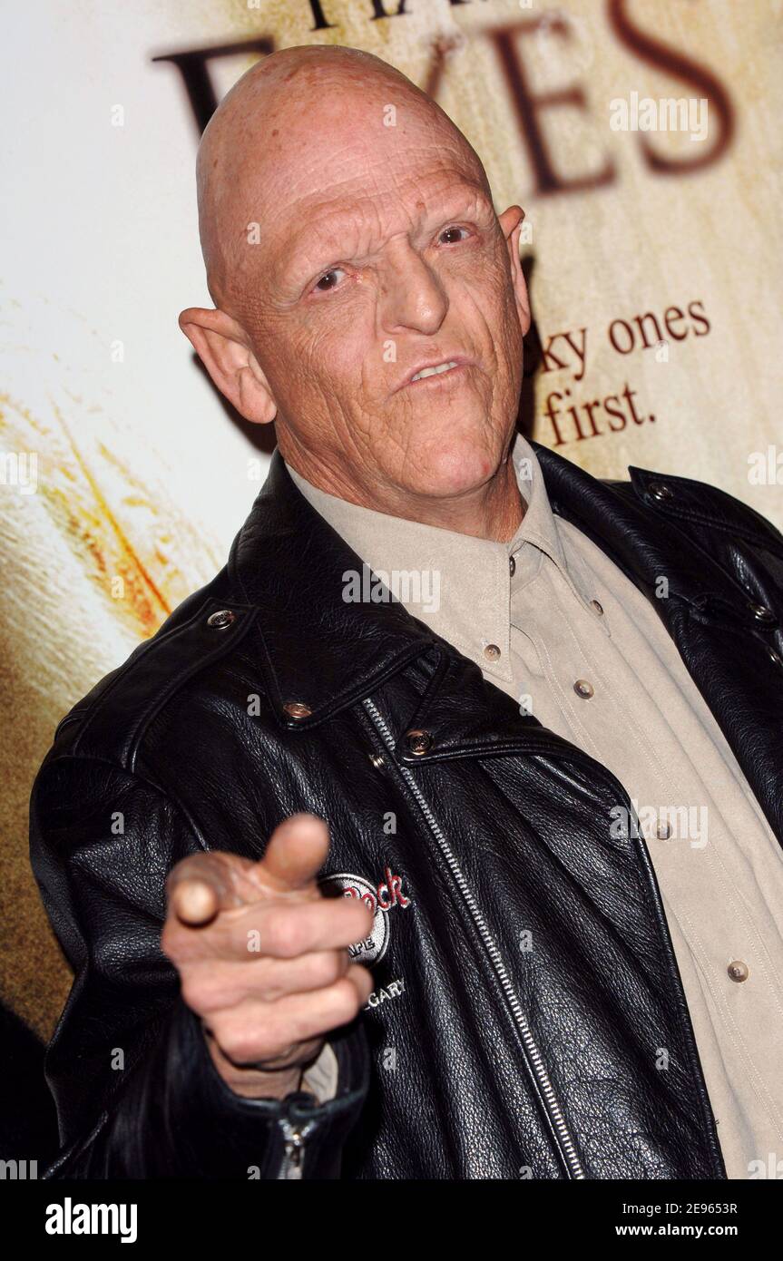 Horror movie Icon Michael Berryman attends the premiere of 'The Hills Have  Eyes' at the Arclight Cinemas in Hollywood. Los Angeles, March 9, 2006.  Photo by Lionel Hahn/ABACAPRESS.COM Stock Photo - Alamy