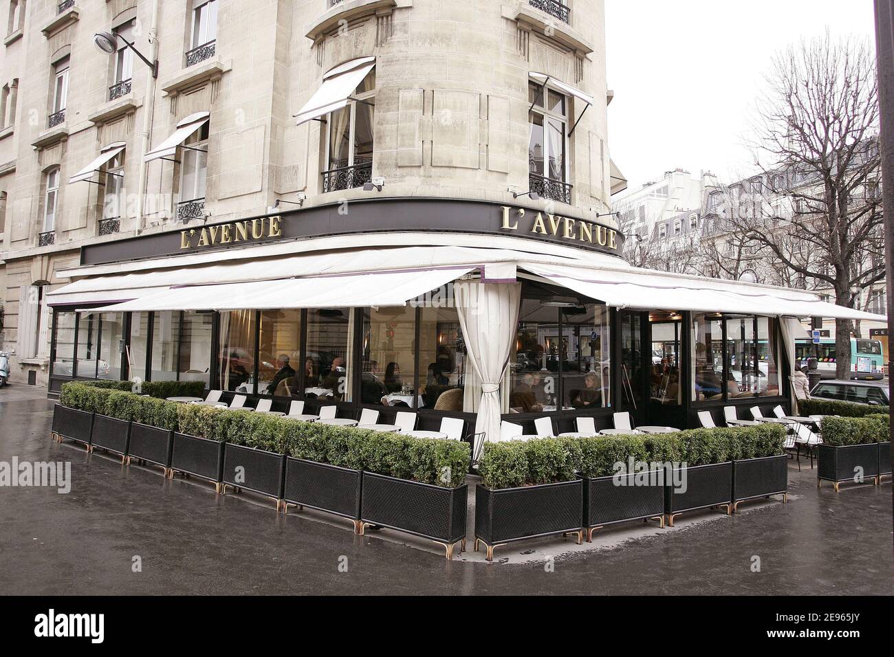 Restaurant 'l'Avenue' located avenue Montaigne in Paris, France on