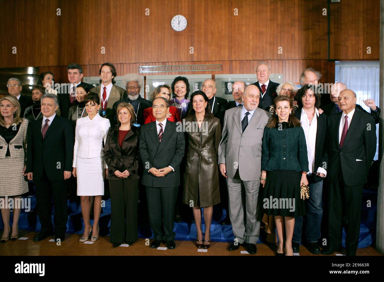 UNESCO's Goodwill Ambassadors with Princess Caroline of Monaco attend the annual reunion, marked by the celebration of the Organization's 60th Anniversary and held at UNESCO headquarters in Paris, France on March 15, 2006. Photo by Thierry Orban/ABACAPRESS.COM Stock Photo