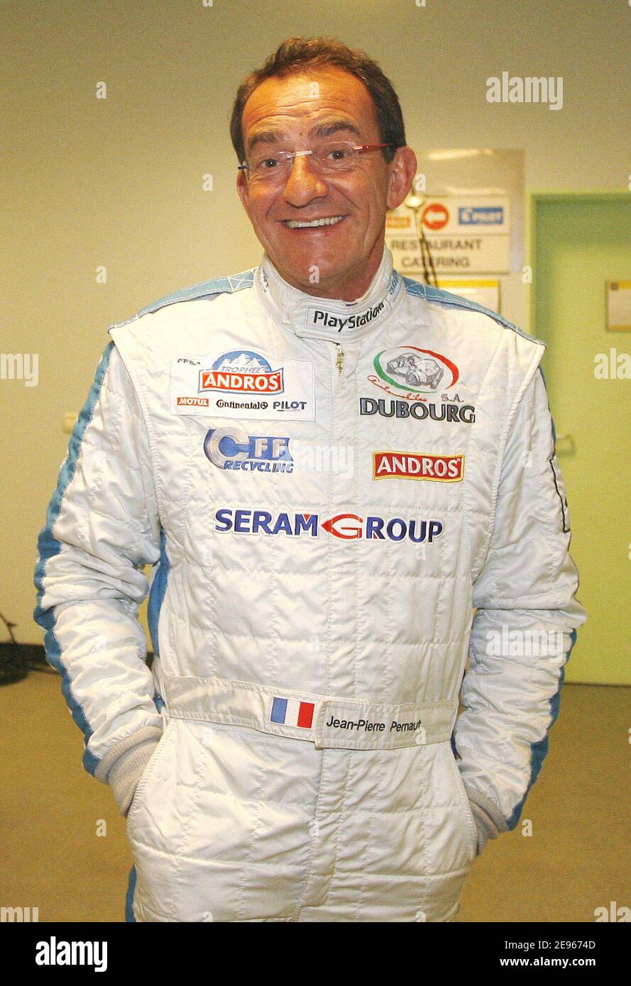 Jean-Pierre Pernaut attends the Andros Trophy held at the Stade de France,  in Saint-Denis, near Paris, France, on March 18, 2006. Photo by Mehdi  Taamallah/ABACAPRESS.COM Stock Photo - Alamy
