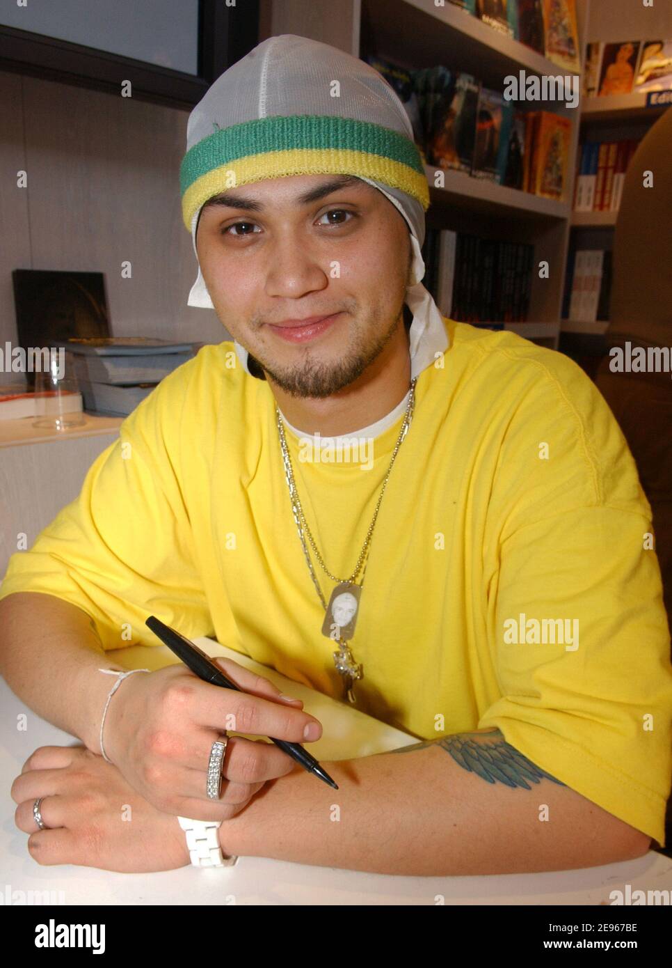 Us singer Billy Crawford promotes his book 'La Musique & Moi' during the Paris Book Fair 'Le Salon Du Livre' held at Porte de Versailles, in Paris, France, on March 19, 2006. Photo by Bruno Klein/ABACAPRESS.COM Stock Photo