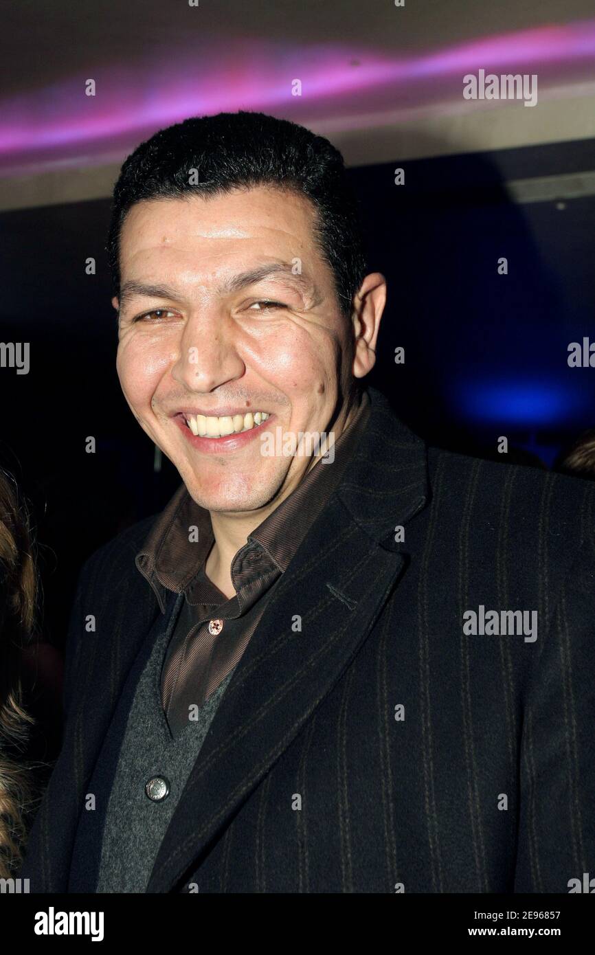 Former rugbyman Abdelatif Benazzi attends the TF1 party 'La nuit des sports' at the Club l'Etoile in Paris, France, on March 21, 2006. Photo by Benoit Pinguet/ABACAPRESS.COM. Stock Photo