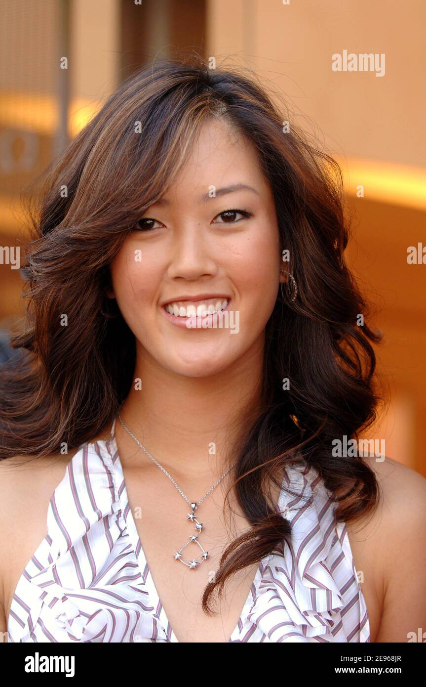 Golf phenomenon Michelle Wie attends the opening ceremony of the new Omega Store on Rodeo Drive in Beverly Hills, Los Angeles, March 23, 2006. Photo by Lionel Hahn/ABACAPRESS.COM Stock Photo