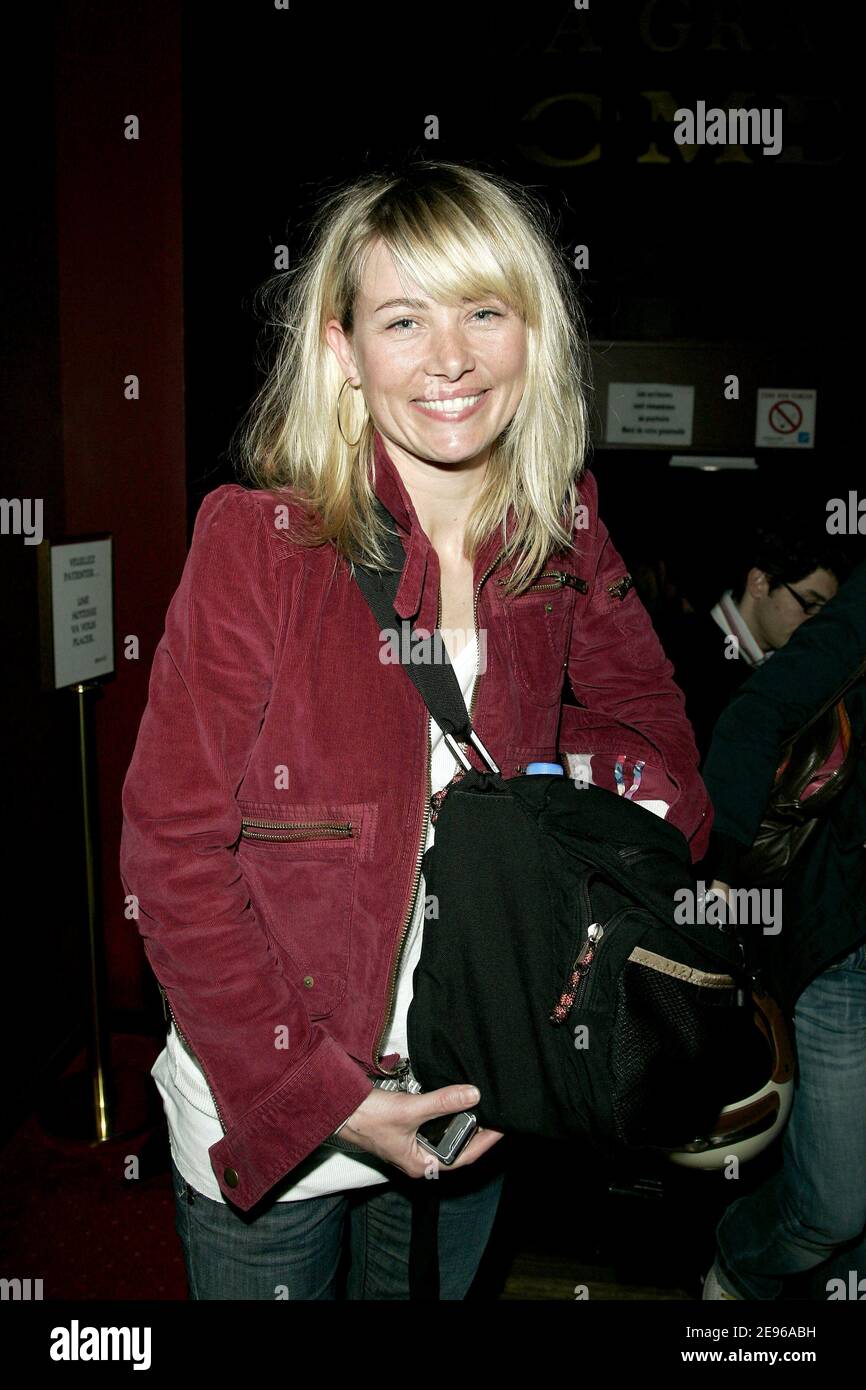 Celine Balitran attends the Premiere of French comic duo 'Omar and Fred' at the Grande Comedie theater in Paris, France on March 27, 2006. Photo by Laurent Zabulon/ABACAPRESS.COM. Stock Photo