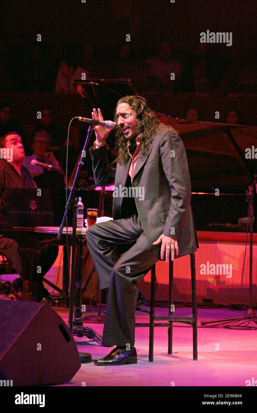 Dieg Singer Concert Spanish Singer Diego El Cigala performs live at the 'Cirque d'Hiver' in ...