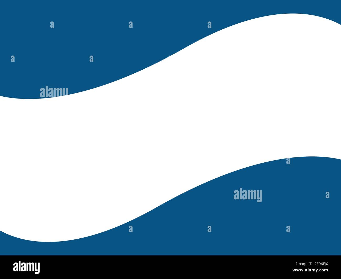 Abstract background, blue waves, flat design, copy space, vector, wavy elements for presentation, template Stock Vector