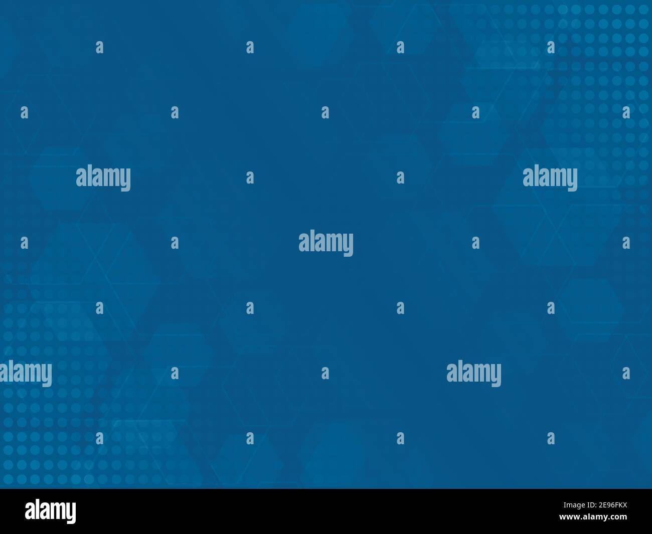 Abstract technological or medical pattern, background with dots and hexagons, blue backdrop with figures Stock Vector