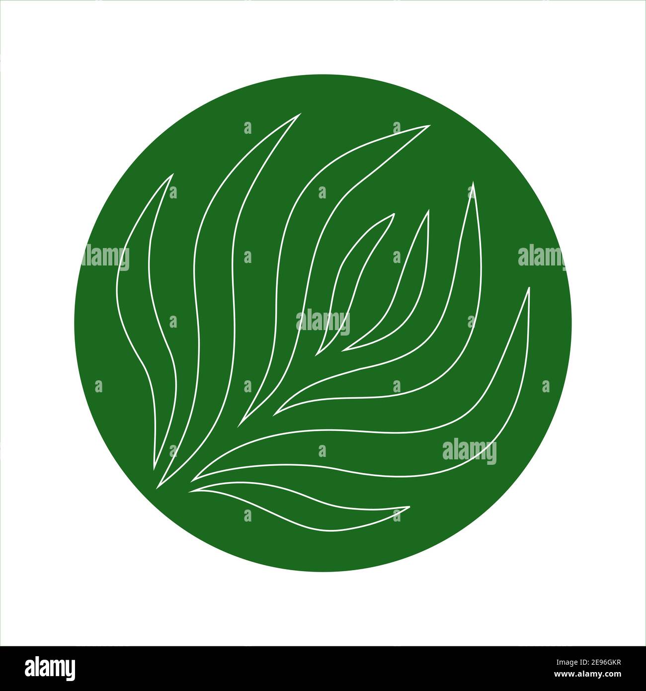 Green Rounded Logo Vector abstract green round logo design templates - emblems for ...