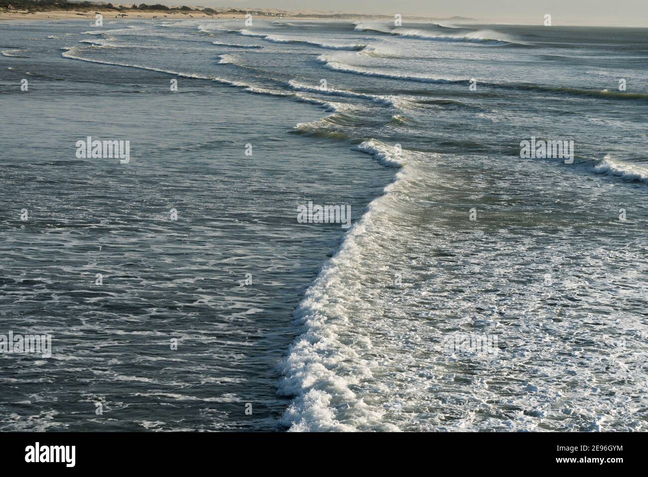 Strong wind and high sea waves in Pismo Beach Stock Photo Alamy