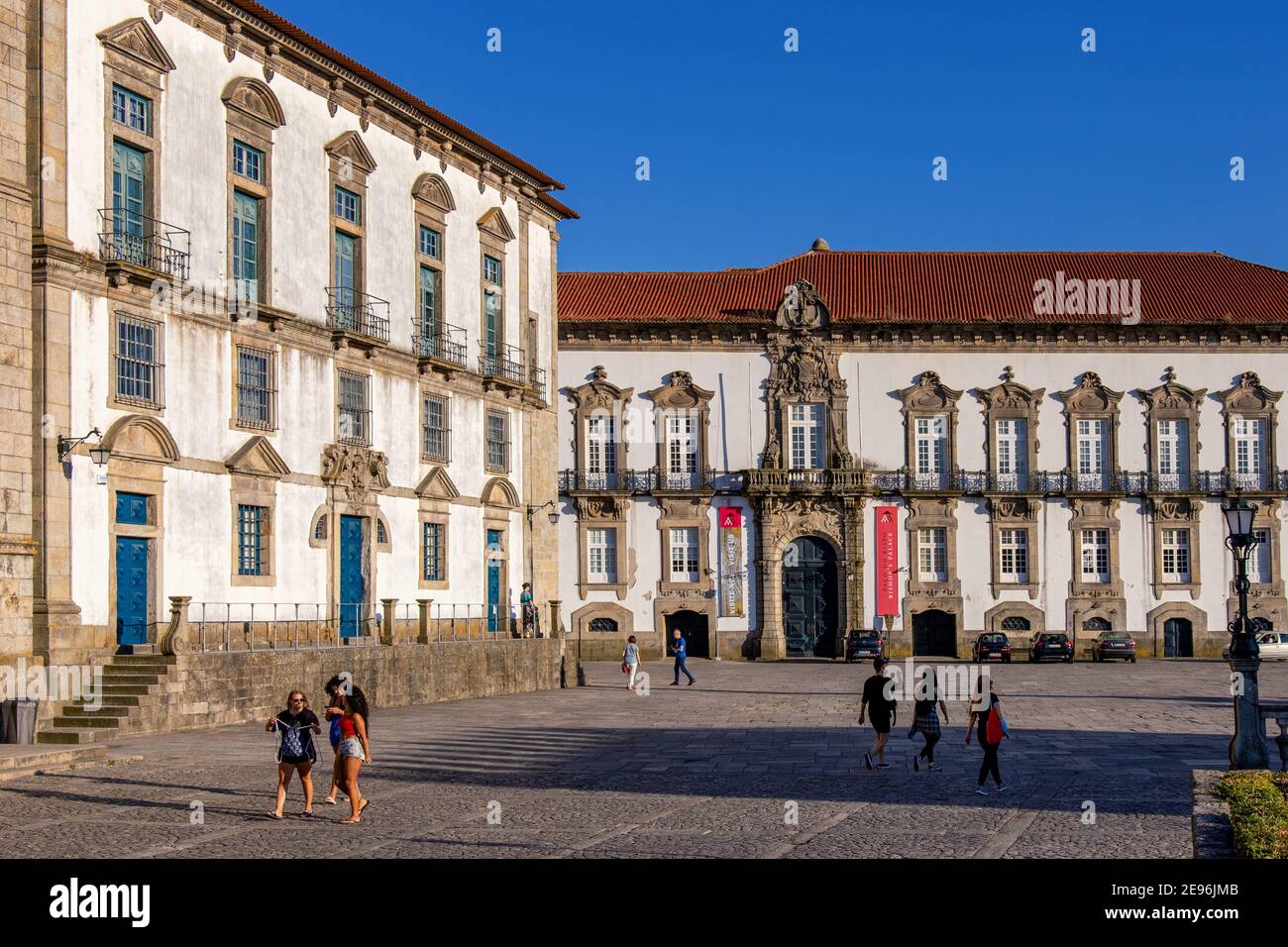 Square in front of Episcopal Palace of Porto at Cathedral, UNESCO World