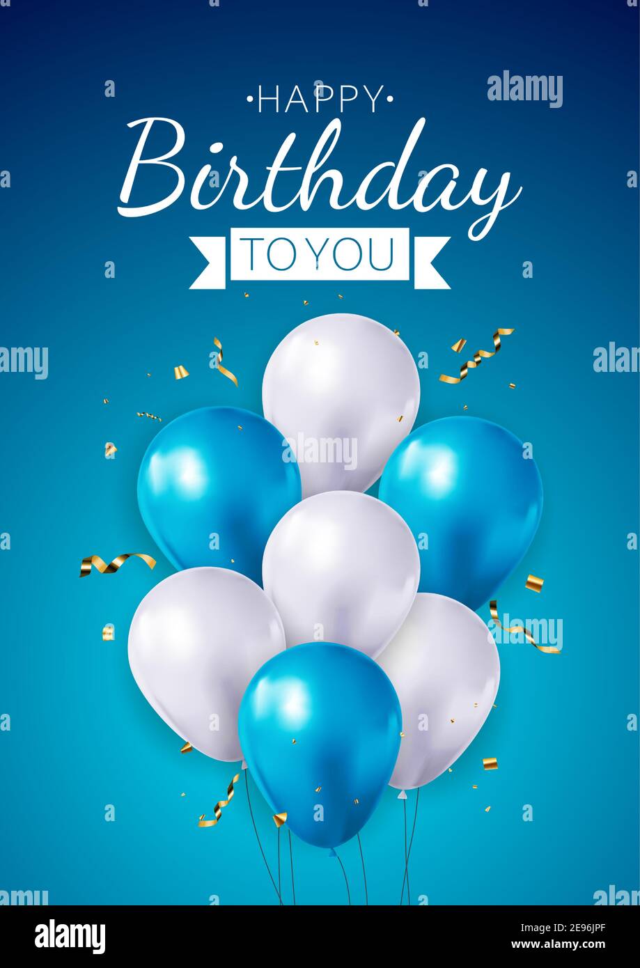 Realistic 3d balloon background for party, holiday, birthday, promotion ...