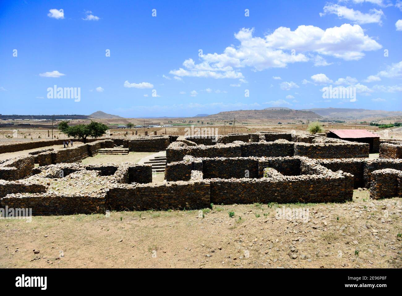 Dungur Palace (Queen of Sheba Palace) in Aksum, Ethiopia. Stock Photo