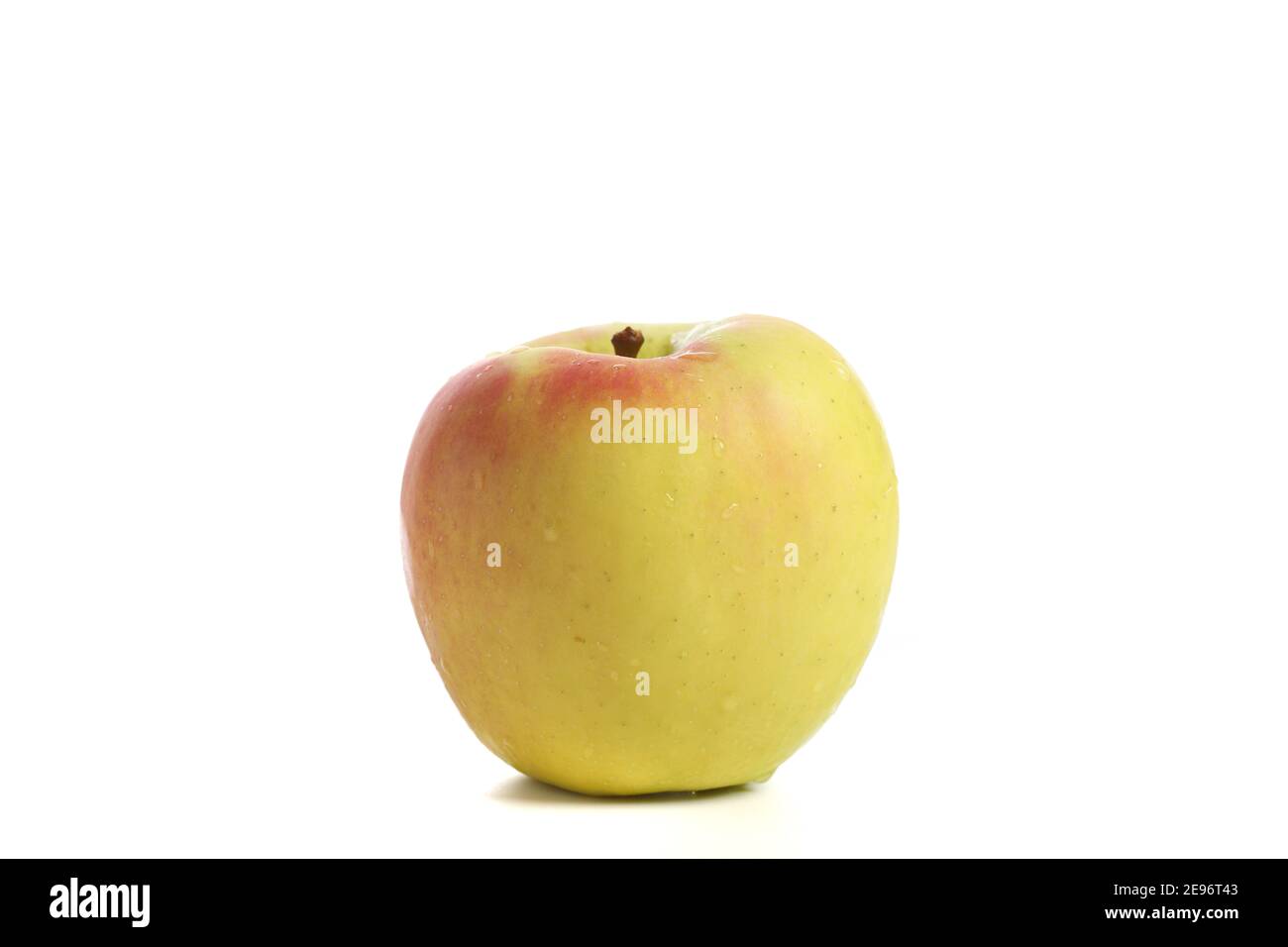Red yellow apple isolated in white background Stock Photo - Alamy
