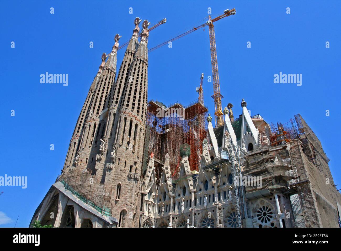 Sagrada Familia in Barcelona, Spain. Impressive cathedral designed by ...
