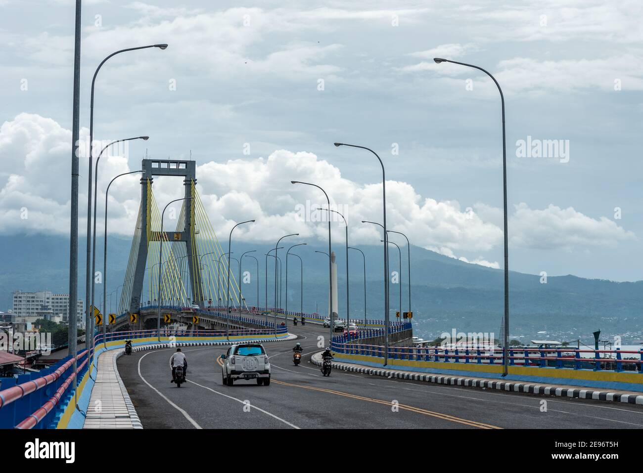 Manado City, Pier to Bunaken Islands, Soekarno Bridge and Manado Tua ...