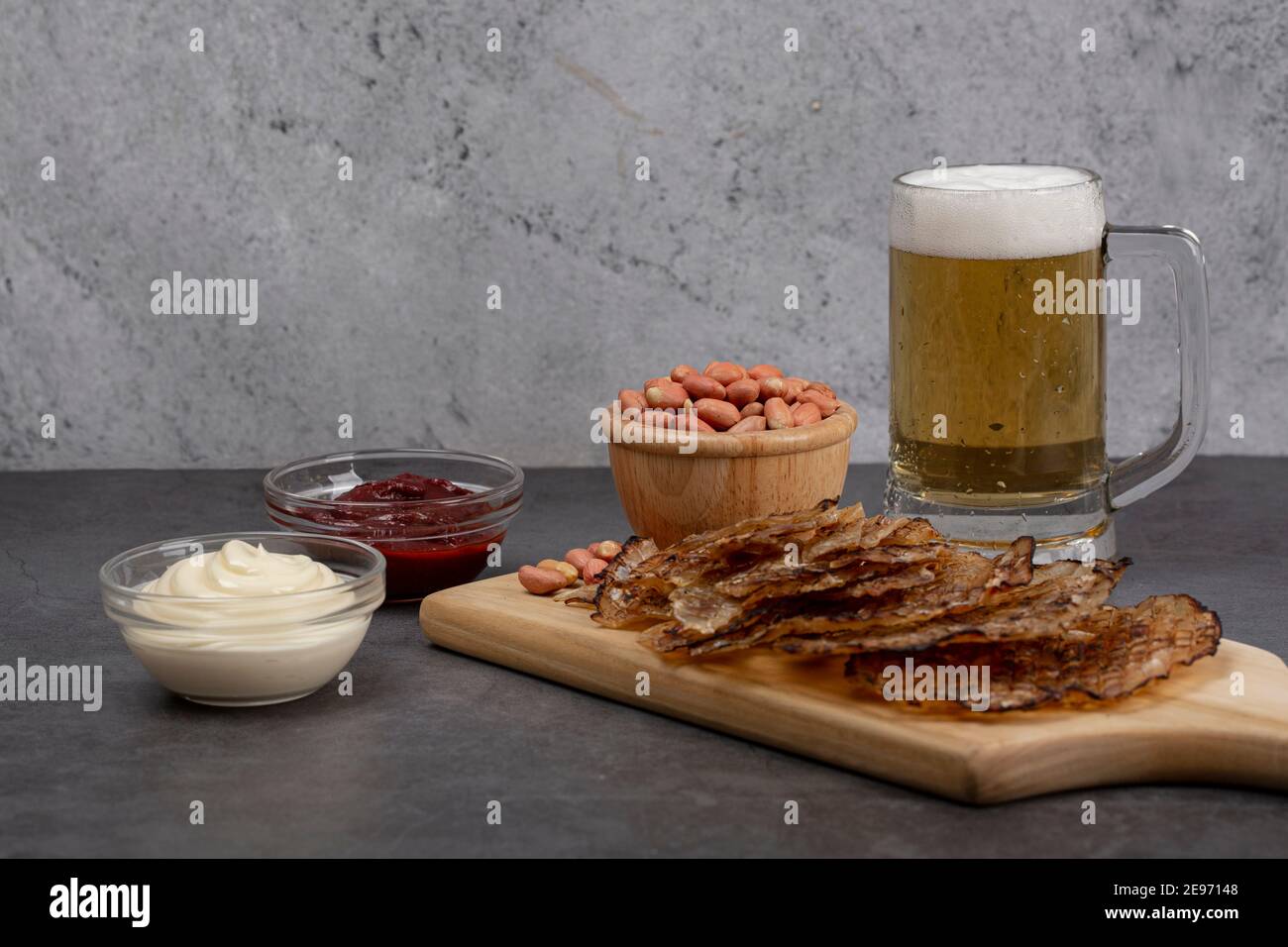 Filefish Snack dried filefish, beer snacks Stock Photo - Alamy