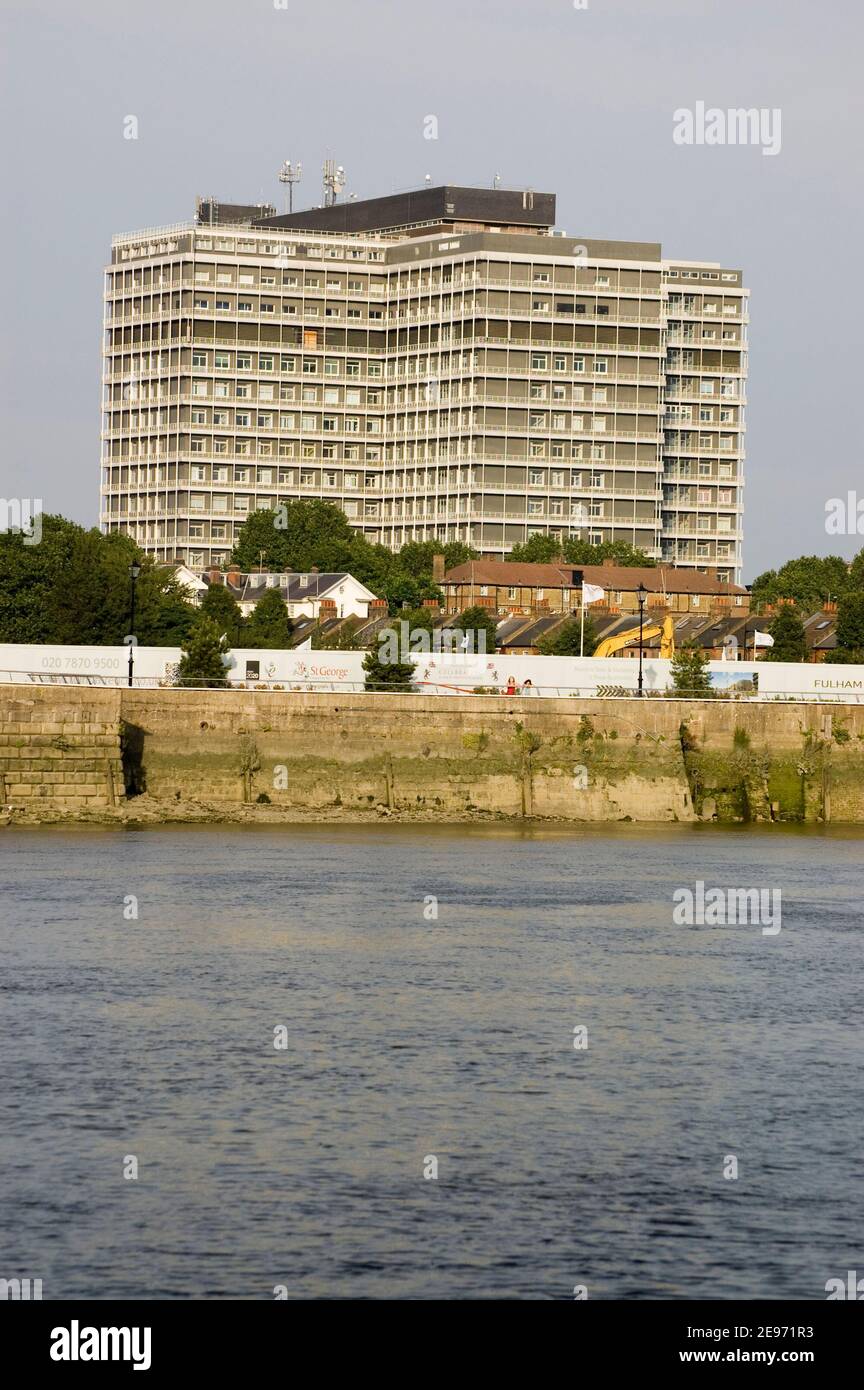 LONDON, ENGLAND - AUGUST 11: View of Charing Cross Hospital in West London on august 11 2012. The hospital is threatened with closure as health servic Stock Photo