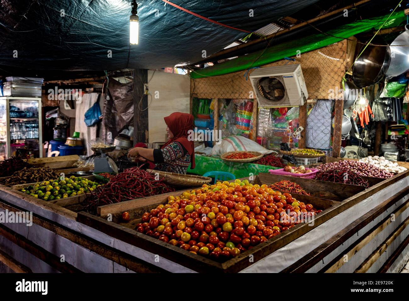 Manado City, Bersehati Pasar, Local Market, North Sulawesi, Indonesia Stock Photo