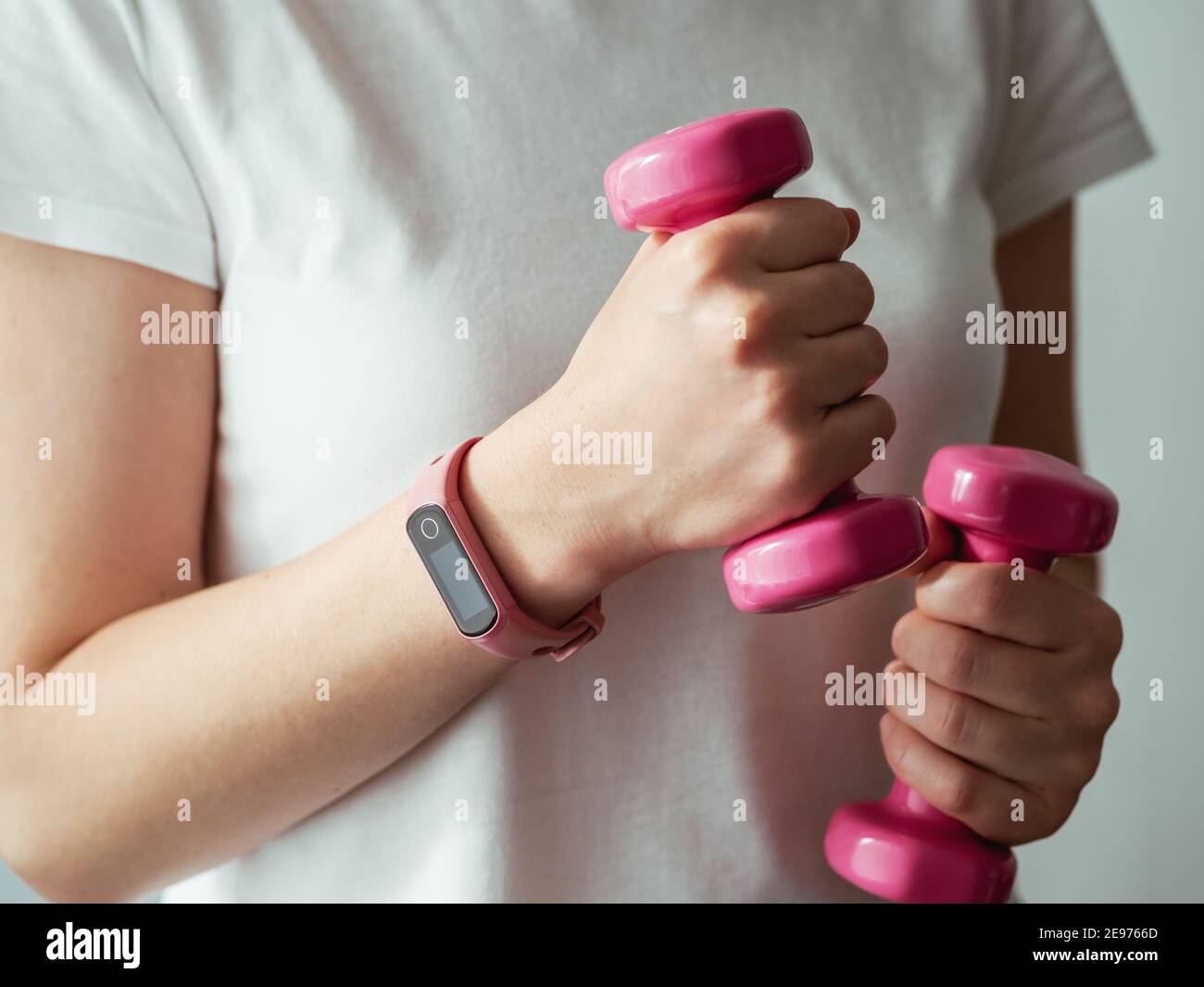 Healthy unrecognizable woman measure hi-res stock photography and ...