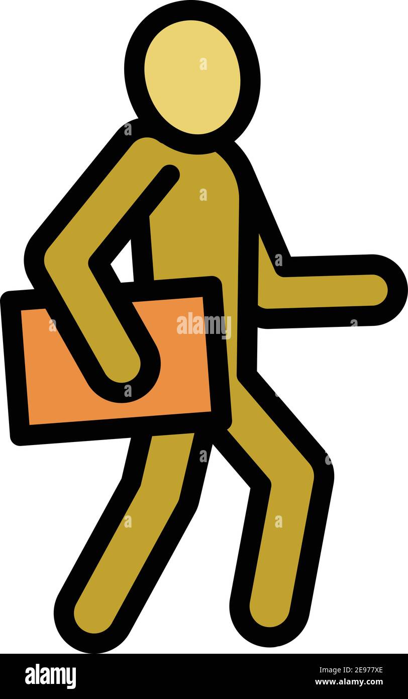 Postman icon. Outline postman vector icon for web design isolated on ...