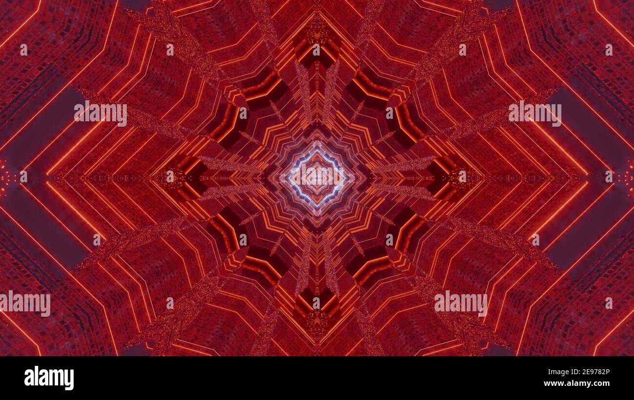 Ornamental sci fi abstract background 3d illustration Stock Photo - Alamy