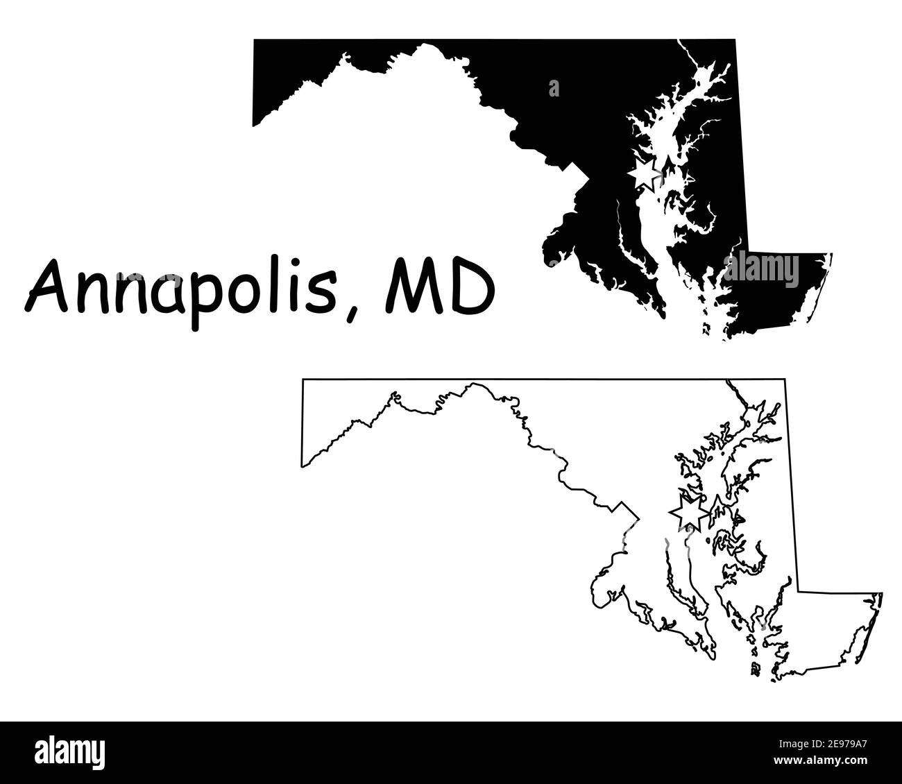 Maryland capital city Stock Vector Images Alamy