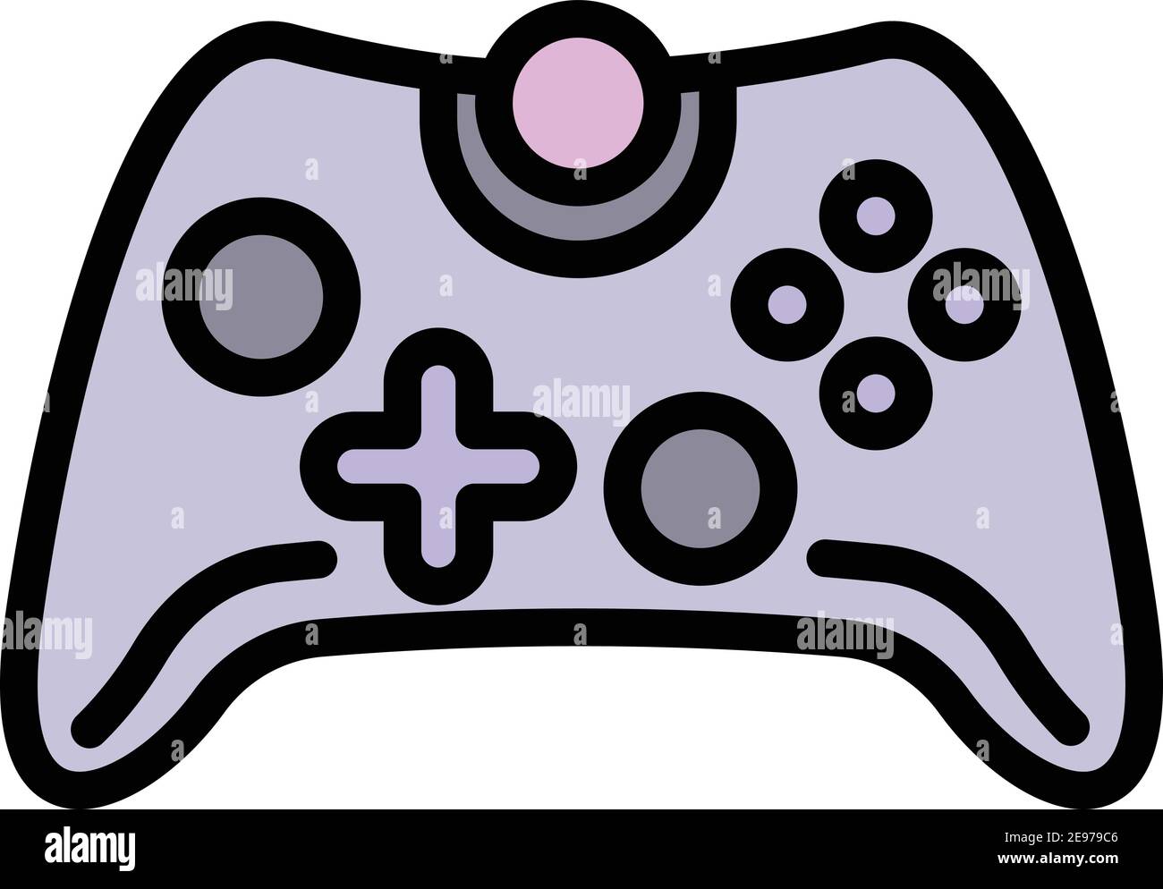 Joystick icon. Outline joystick vector icon for web design isolated on ...