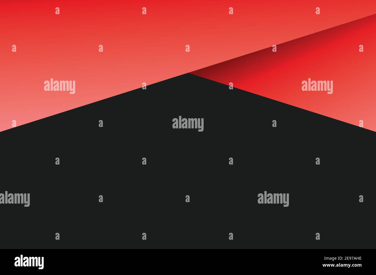 Decorative abstract red and black geometric background. Stock Vector