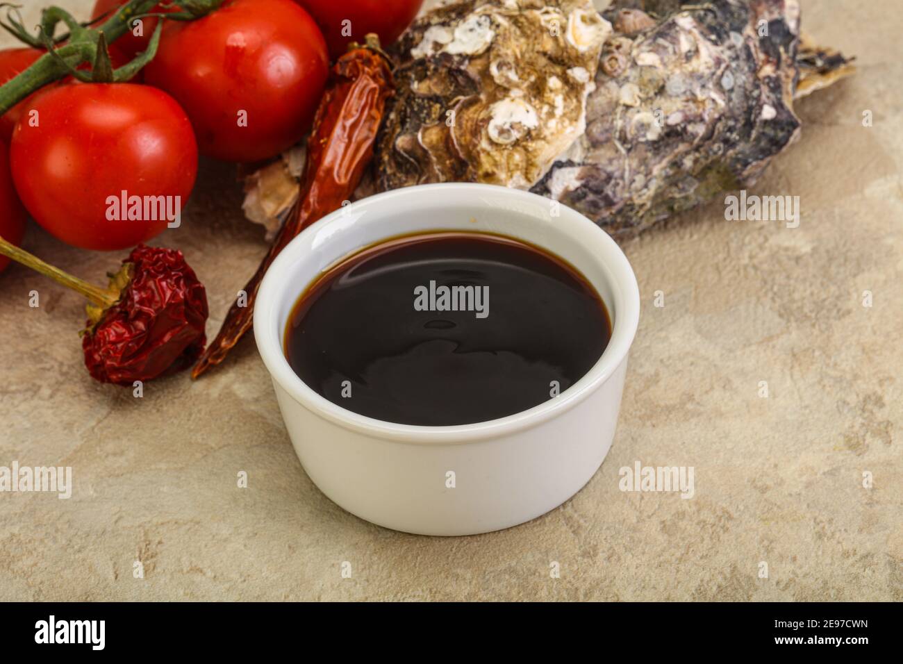 Asian Oyster sauce in the bowl Stock Photo Alamy