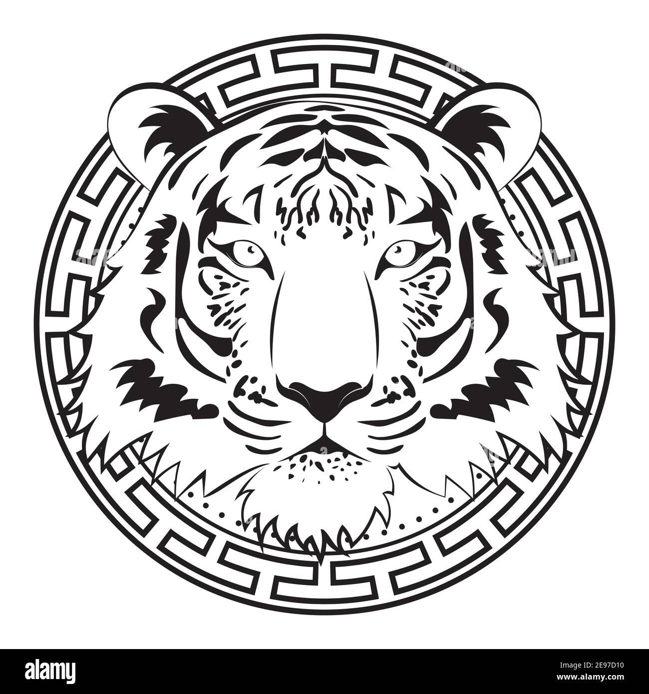 ArtStation - Tiger Line Art