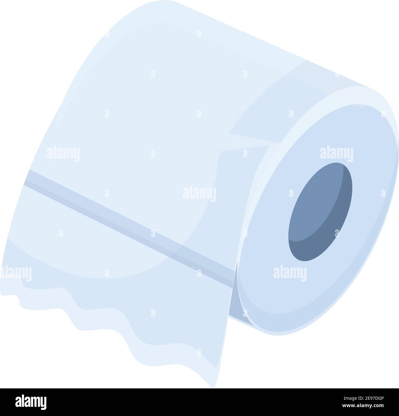 Tissue toilet roll icon. Cartoon of tissue toilet roll vector icon for