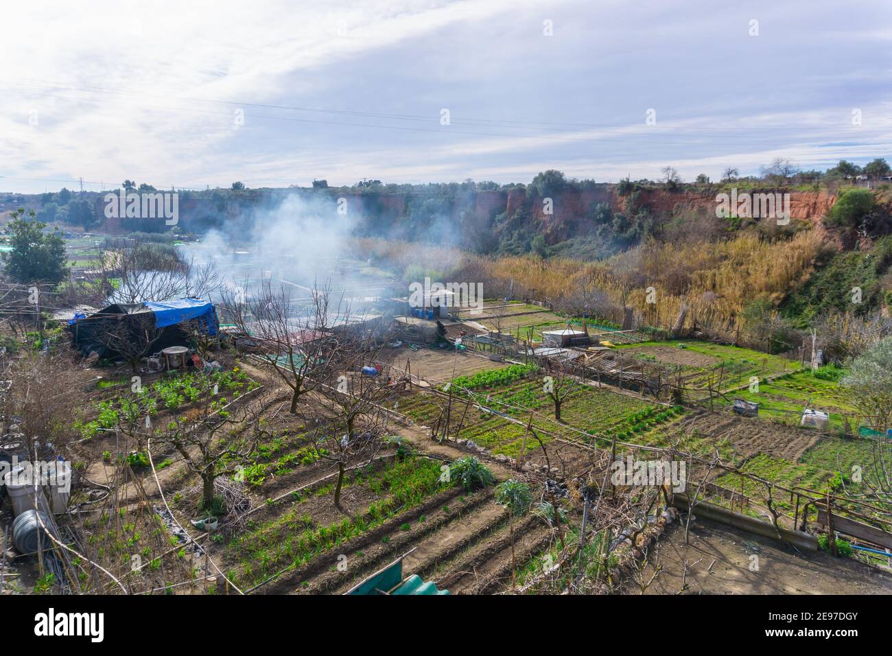 Different types of farm fields Stock Photo Alamy