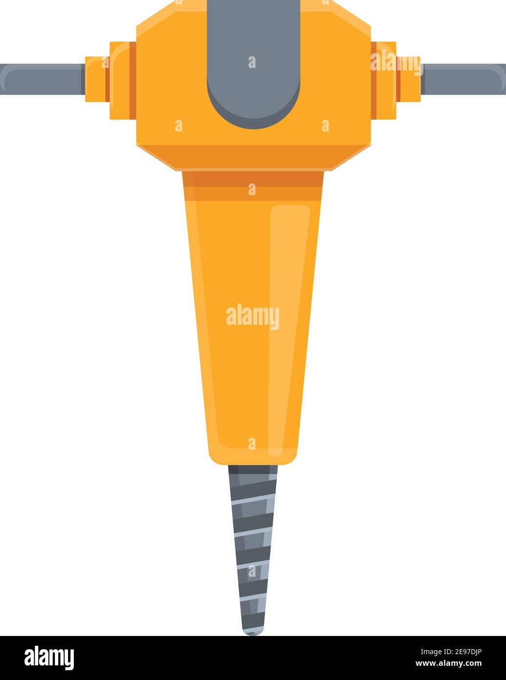 Hammer drill icon. Cartoon of hammer drill vector icon for web design isolated on white