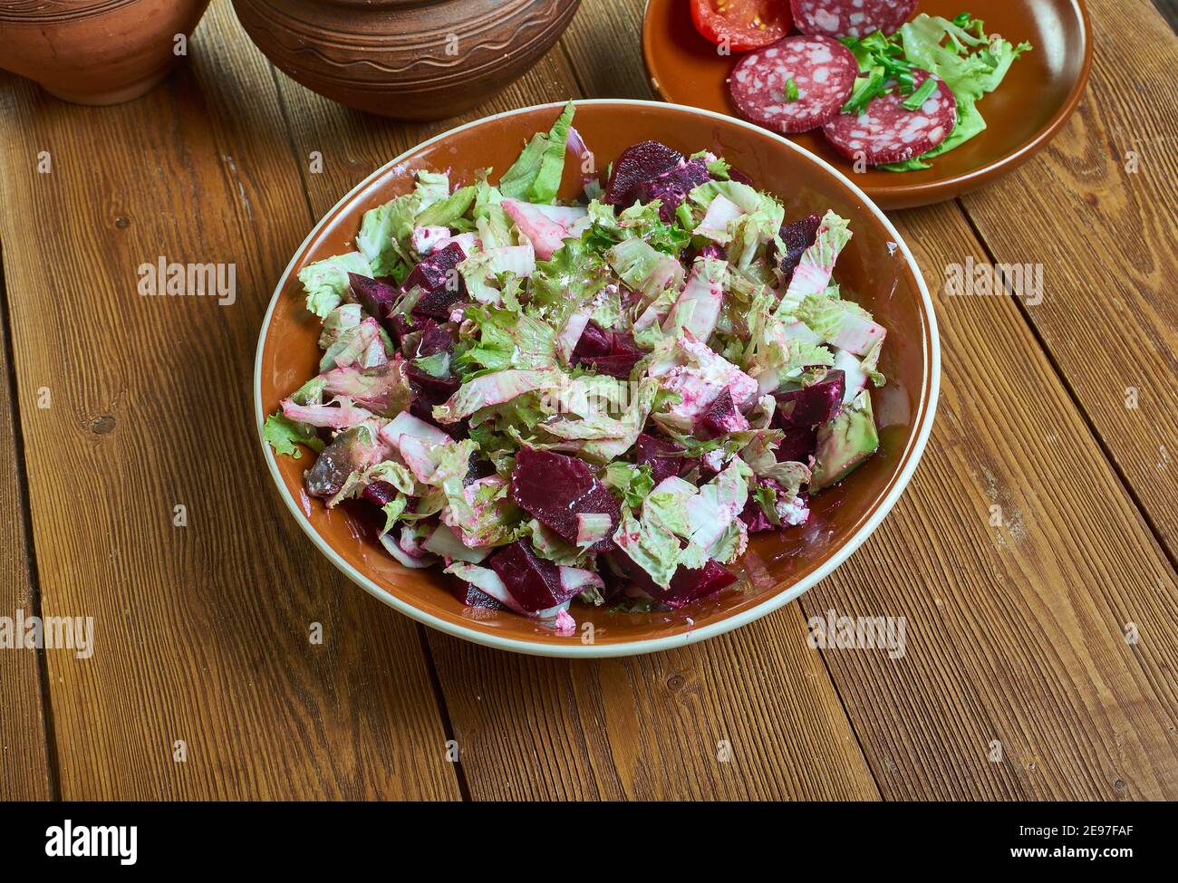 Easy Beetroot Coleslaw Stock Photo Alamy