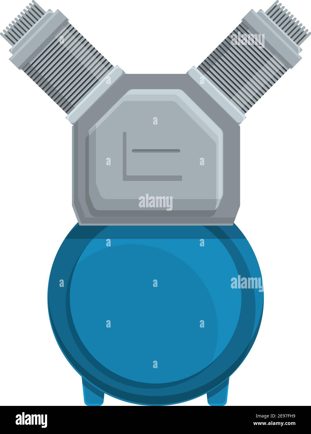 Cylinder compressor icon. Cartoon of cylinder compressor vector icon ...