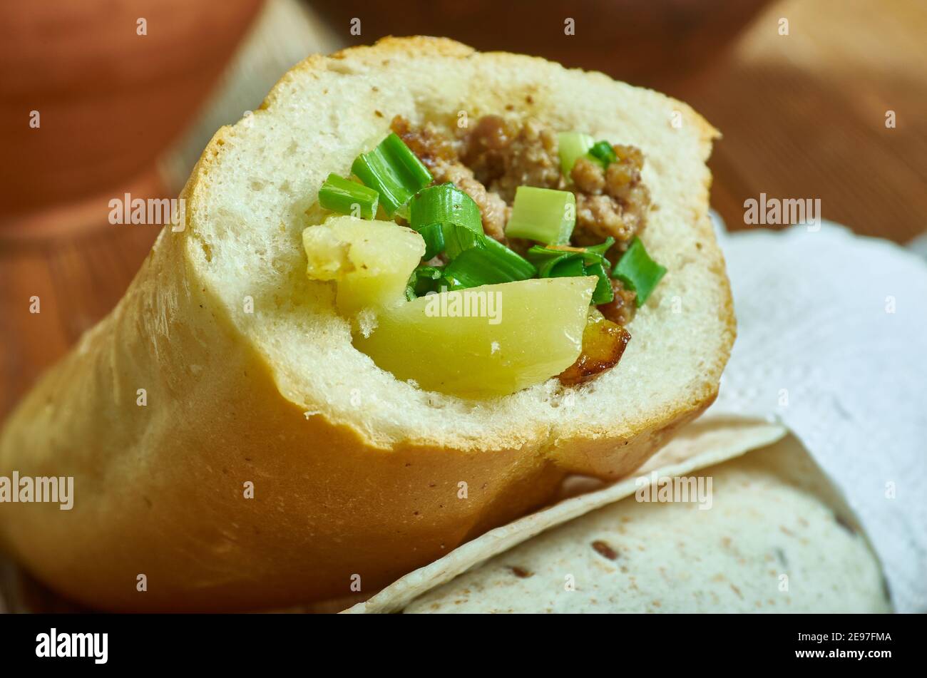 Spatlo South African sandwich popular in all Provinces of South