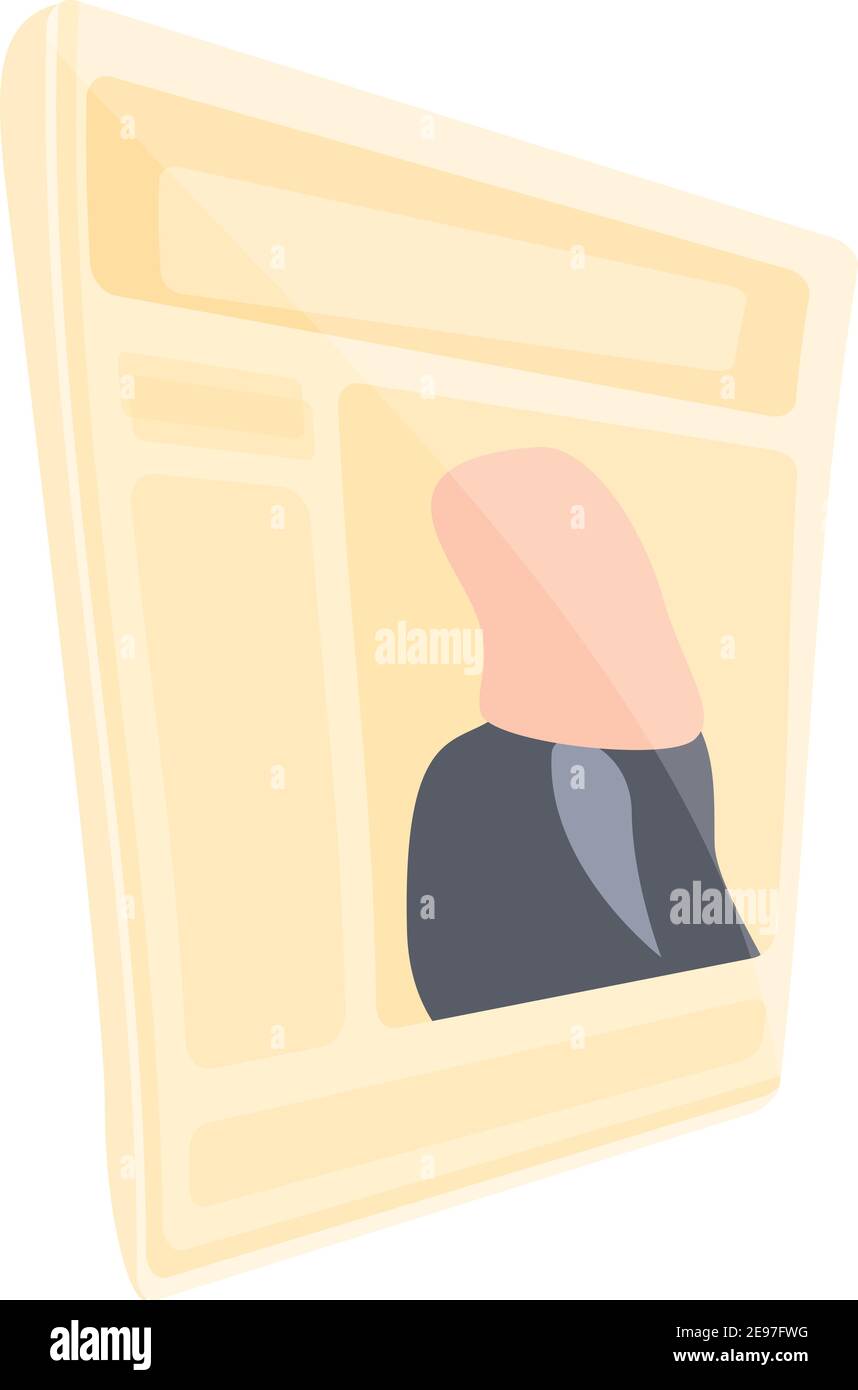 Journal newspaper icon. Cartoon of journal newspaper vector icon for ...