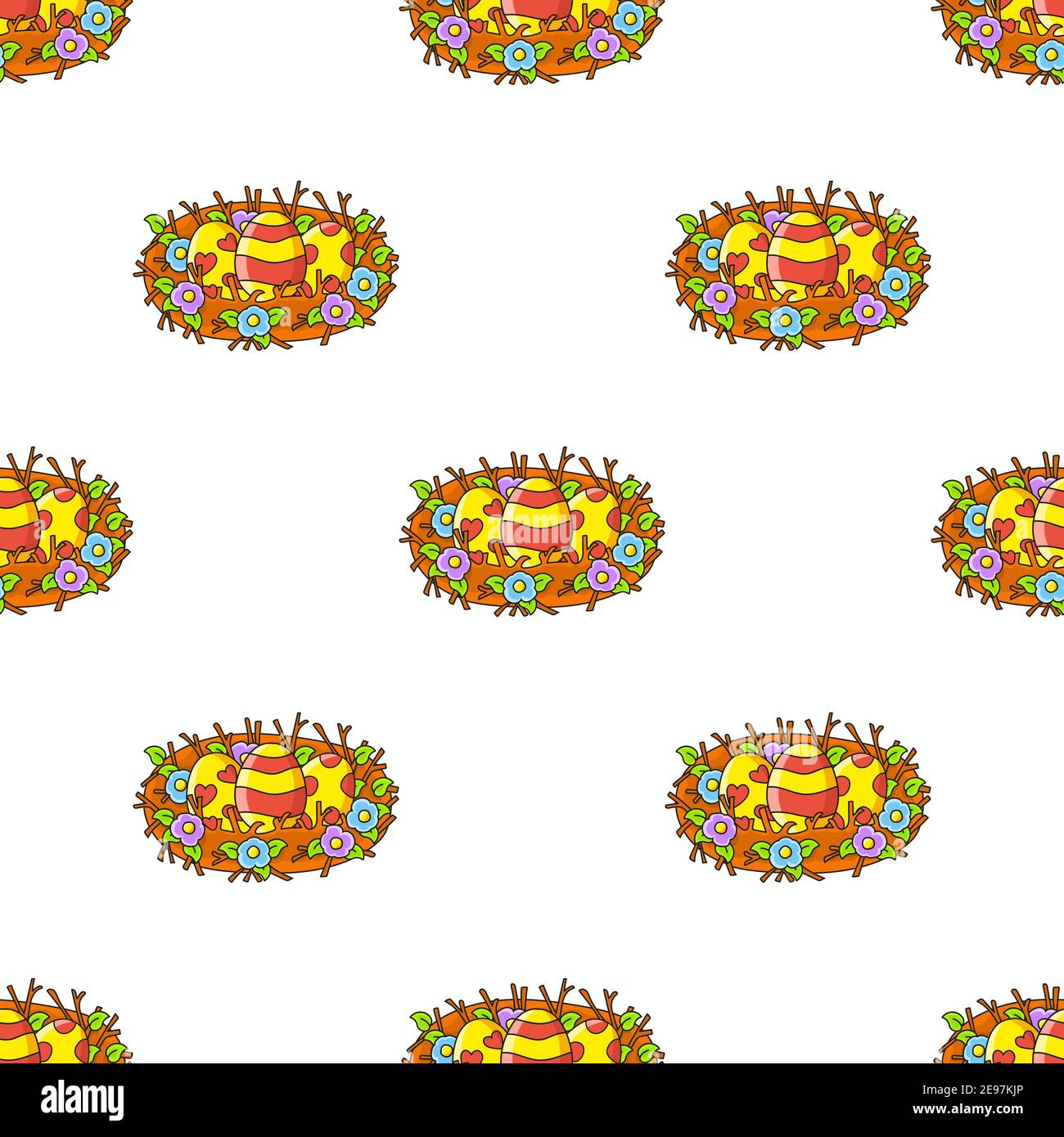 Color seamless pattern. Cartoon style. Bright design. For walpaper ...