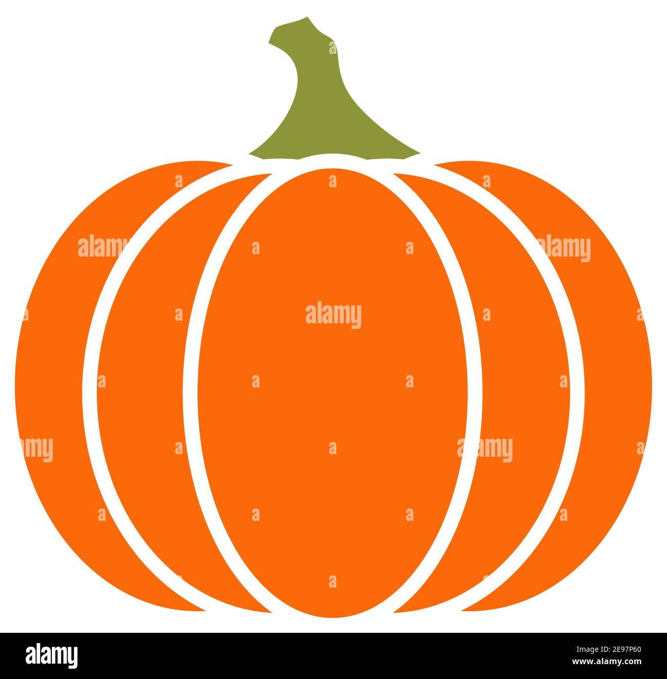 pumpkin flat design isolated vector illustration Stock Vector Image ...