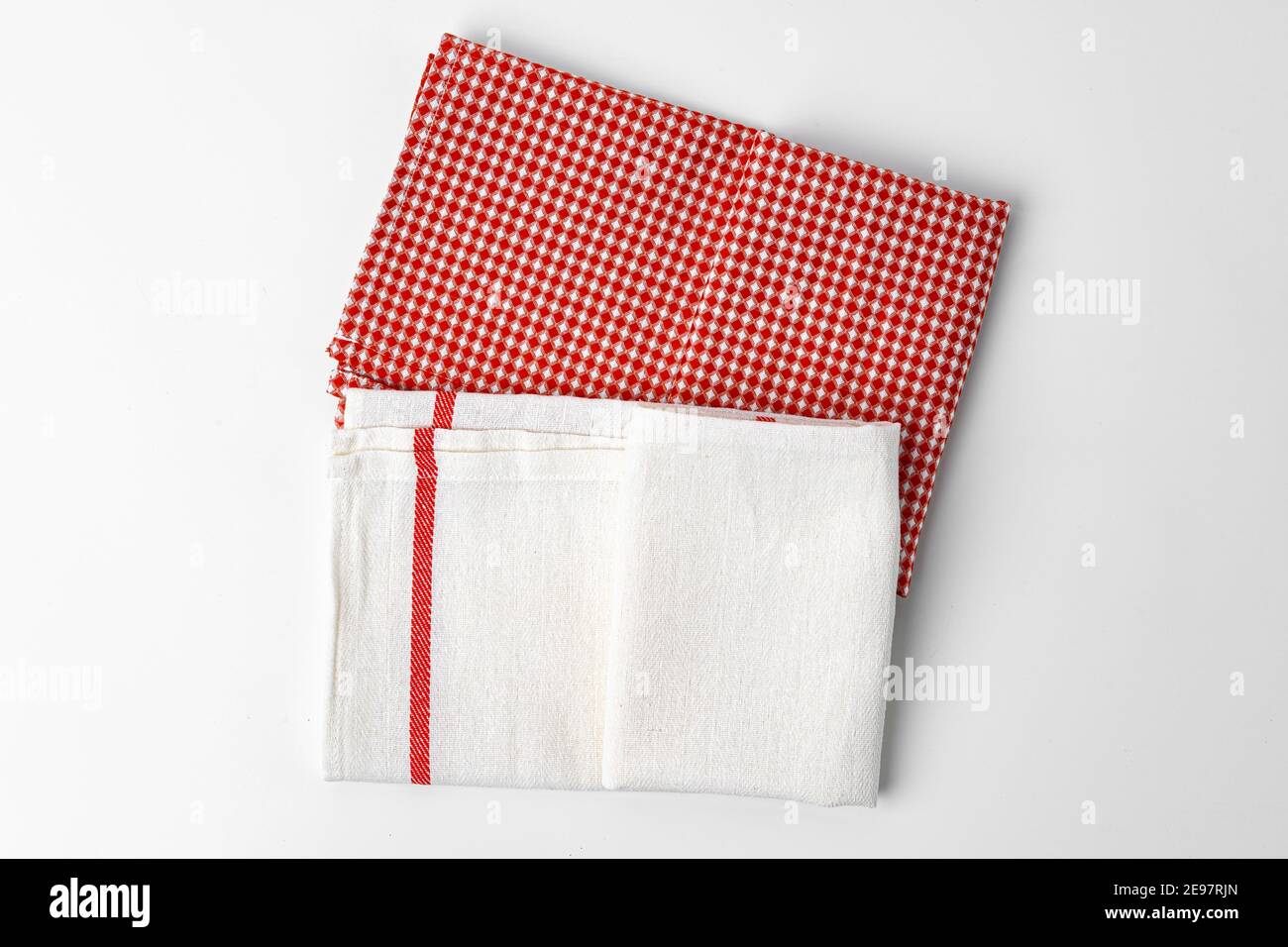 kitchen cloth isolated on white background, close up Stock Photo - Alamy