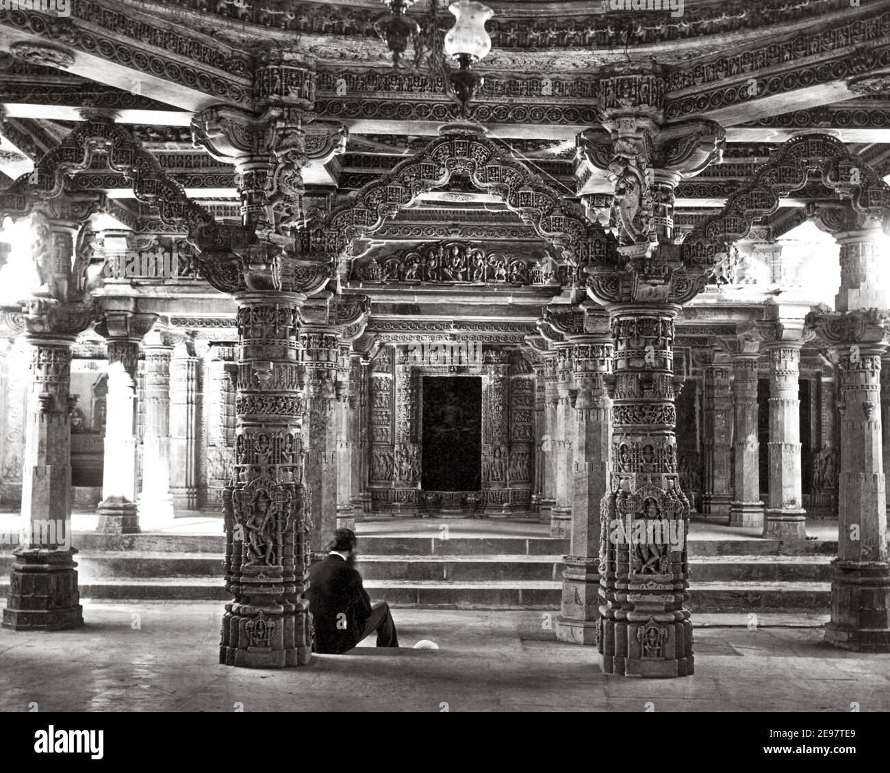 Late 19th century photograph - Jain Temple Mount Abu, India, Bourne and ...