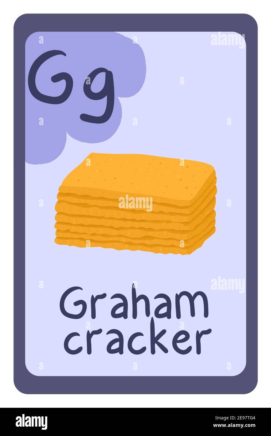 Abc education card in cartoon style on colorful background, Letter G