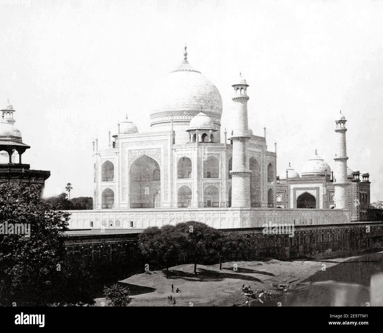 Late 19th century photograph - Taj Mahal, Agra, India Stock Photo - Alamy