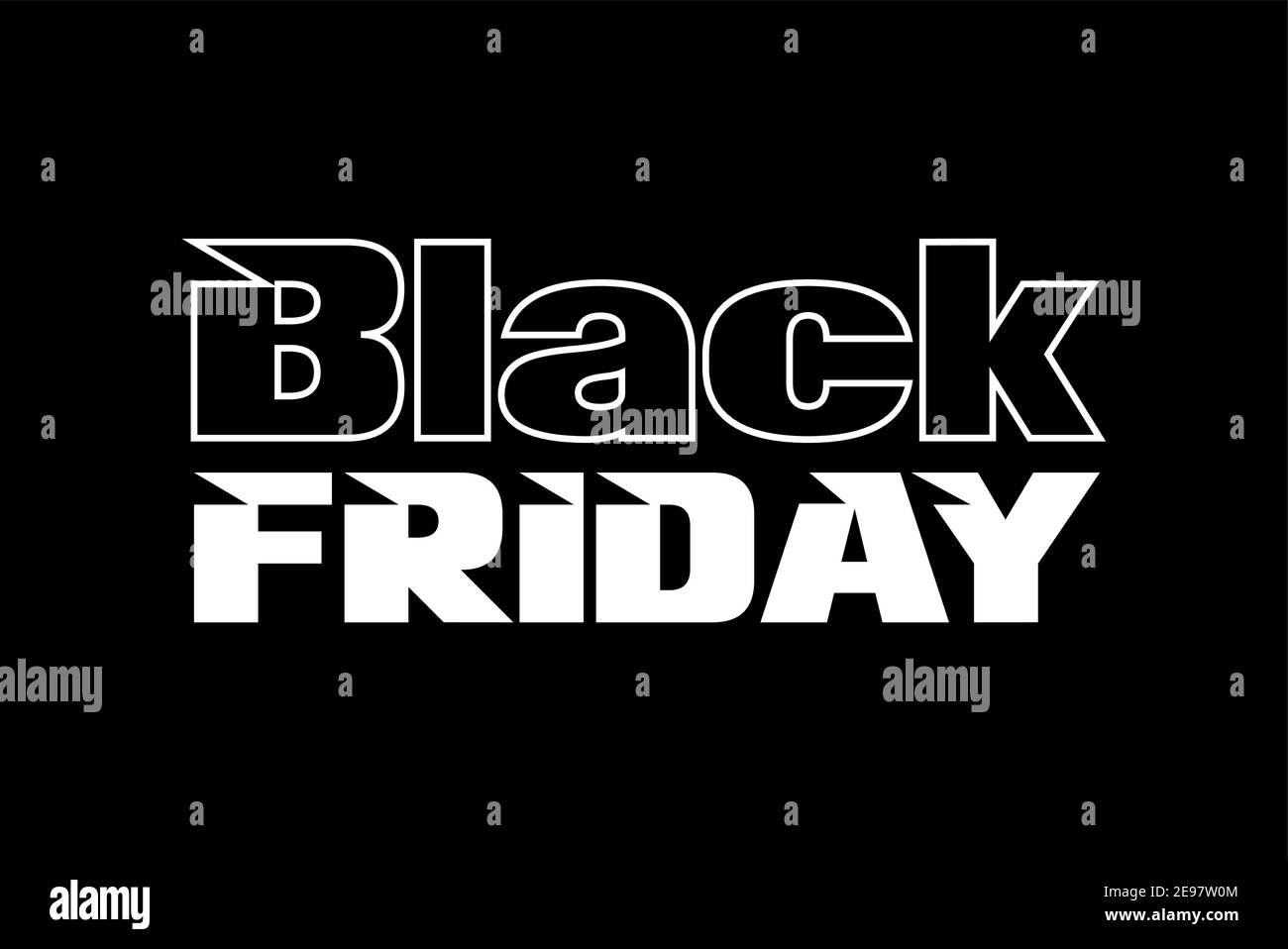 Black Friday banner design for advertising, banners, leaflets and flyers vector illustration isolated Stock Vector