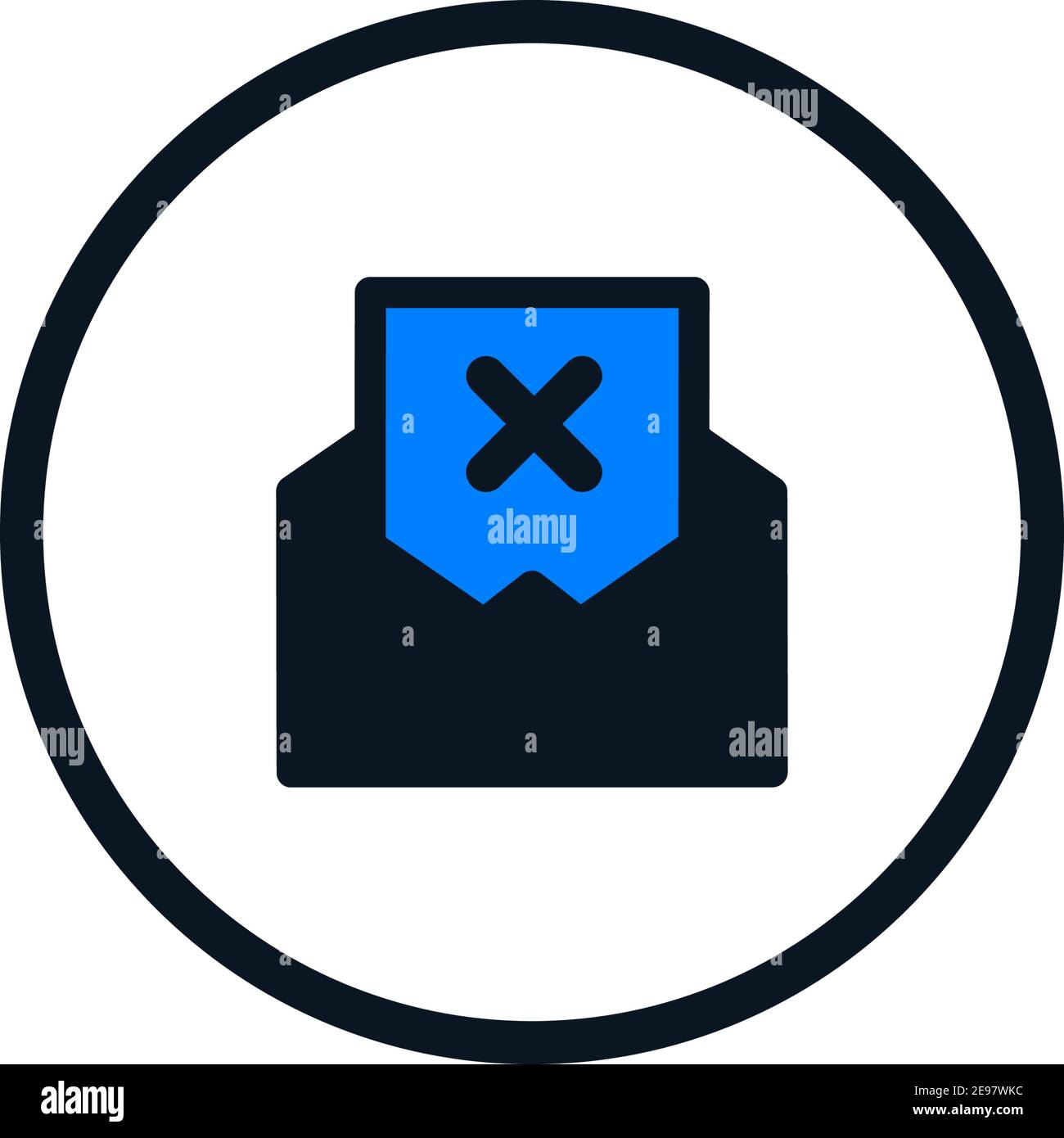 Email Spamming Icon, Spam mailing, wrong e-mail address icon Stock ...