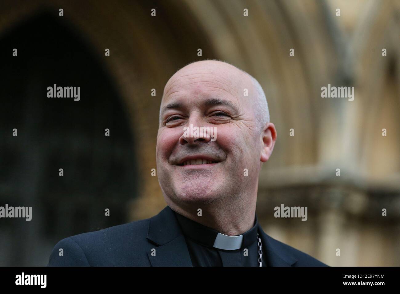 Stephen Cottrell arrives after being unveiled as the new 98th